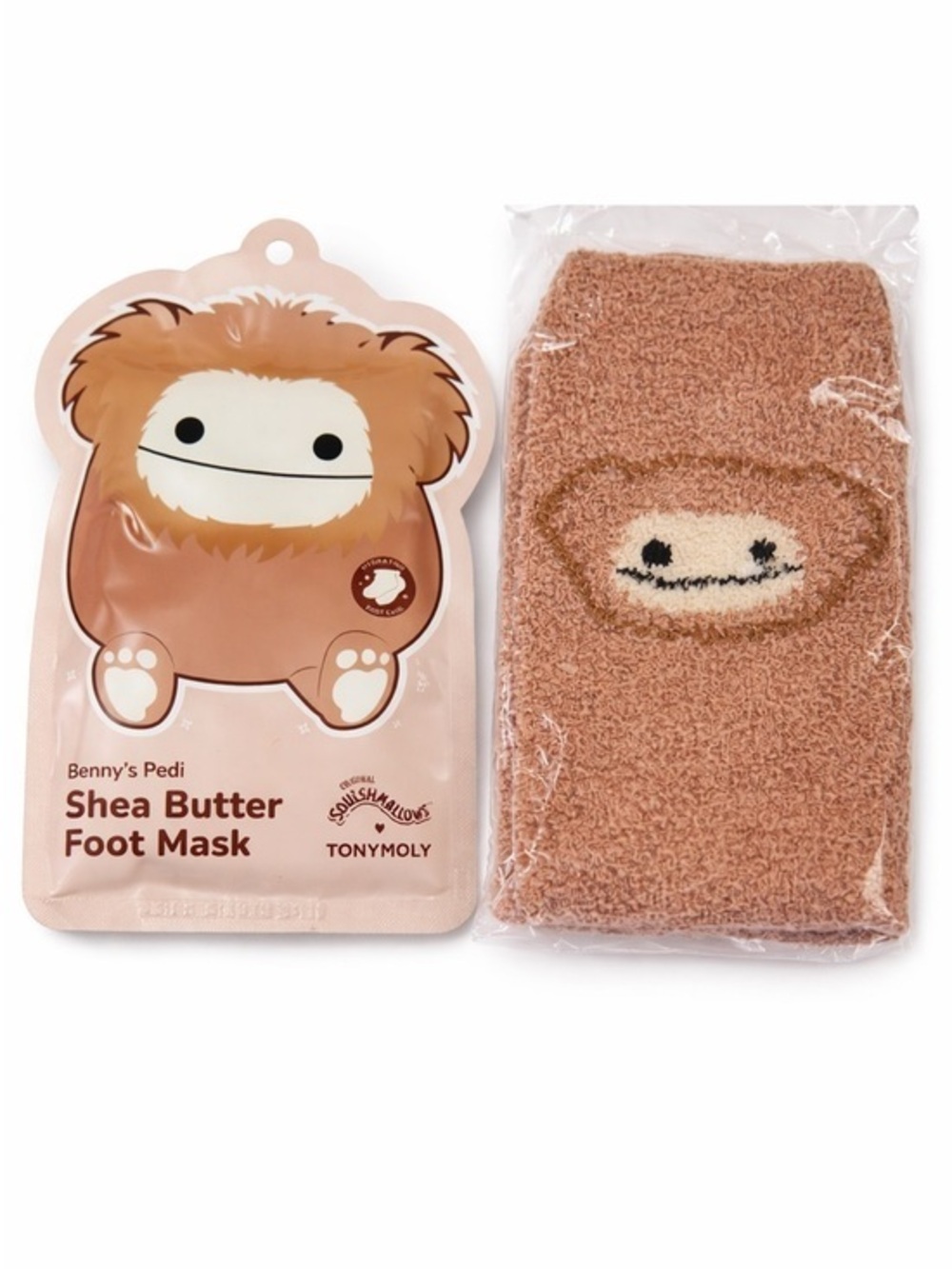 Squishmallows Bennyβs Pedi TONYMOLY Shea Butter Foot Mask and Socks Set NWOB
